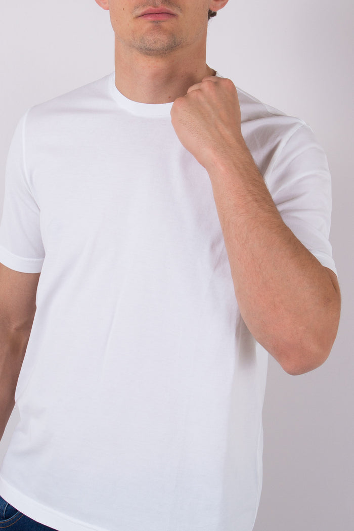 T-shirt Manica Corta Jersey Bianco-7