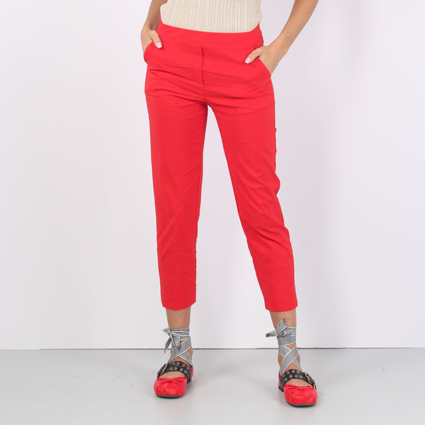 Pantalone Elastico Spacchetti Rosso-2