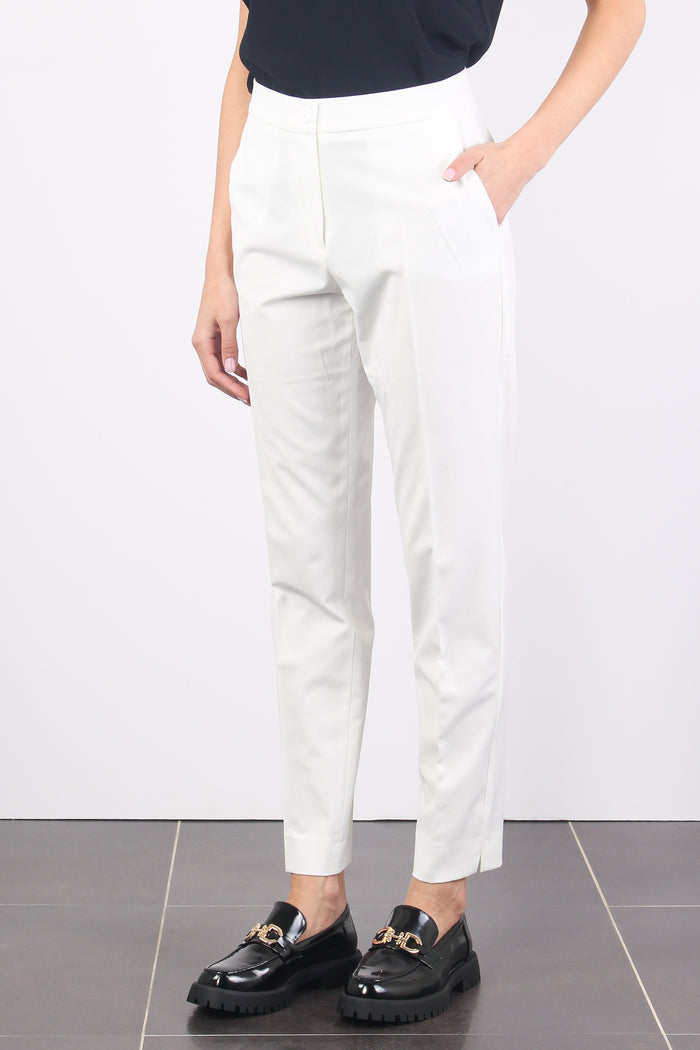 Pantalone Chino Tela Bianco Ottico-5