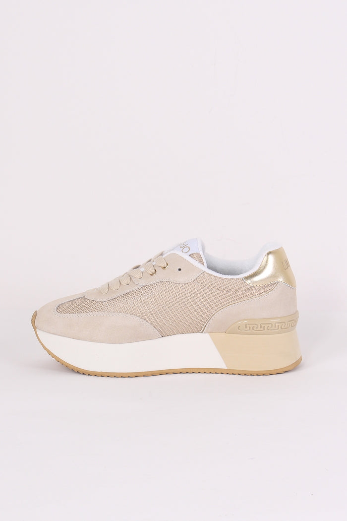 Sneaker Dreamy Suede Mesh Sand/gold-5