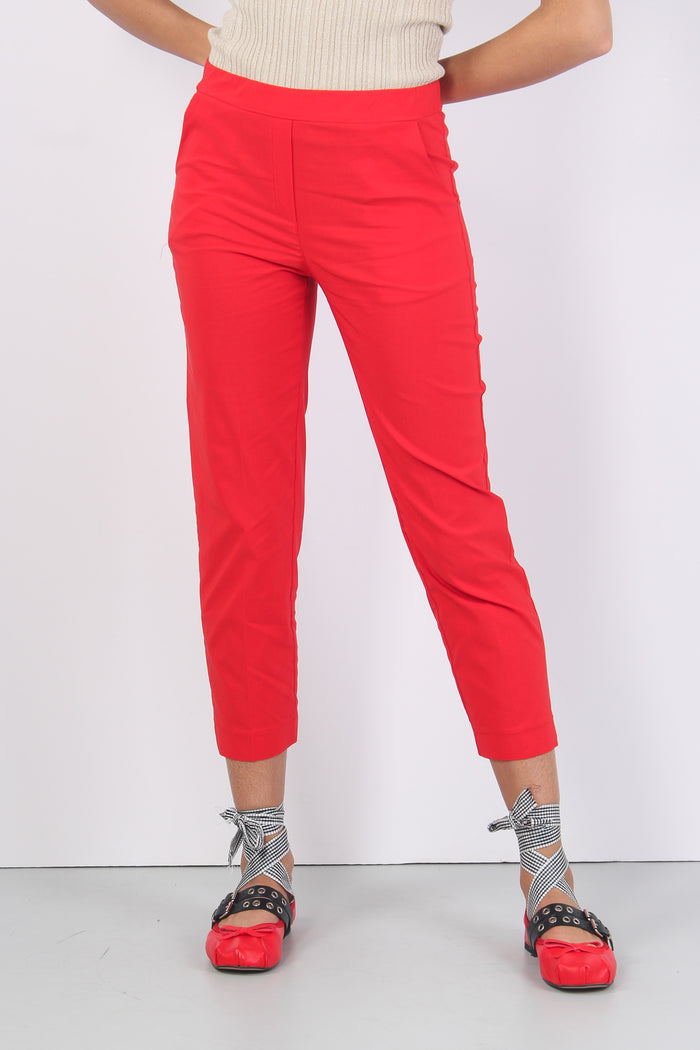Pantalone Elastico Spacchetti Rosso-8