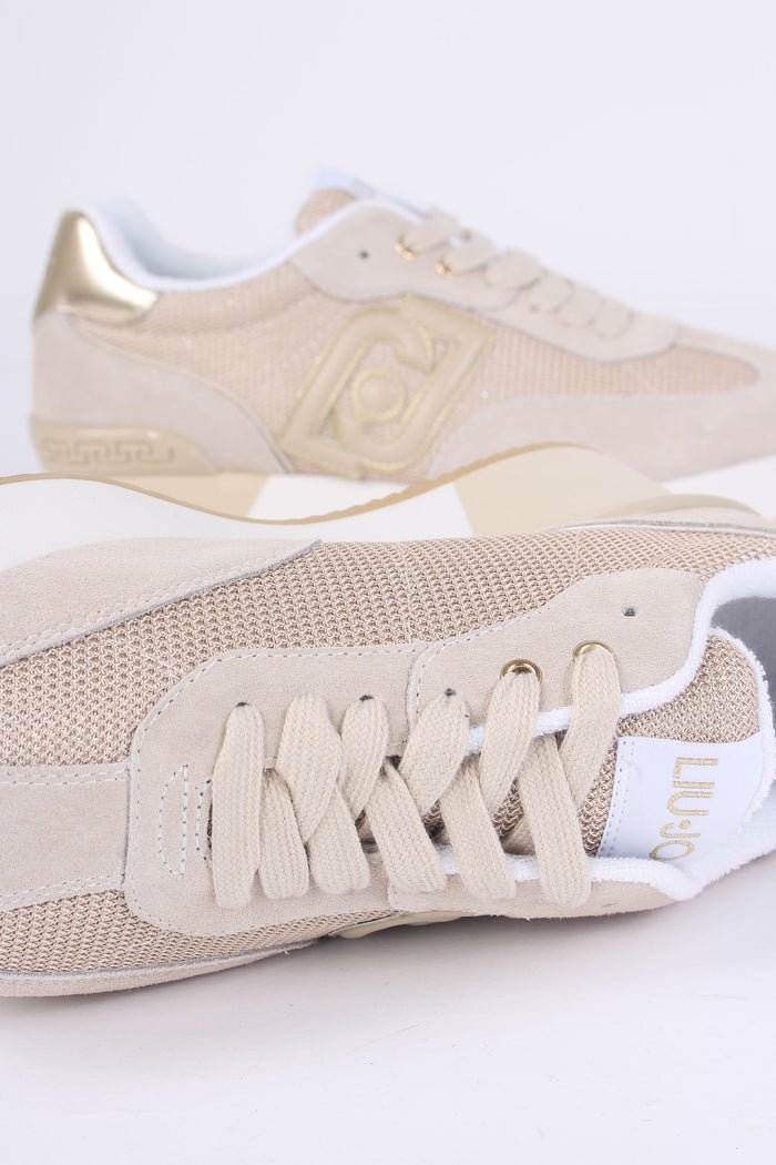 Sneaker Dreamy Suede Mesh Sand/gold-6