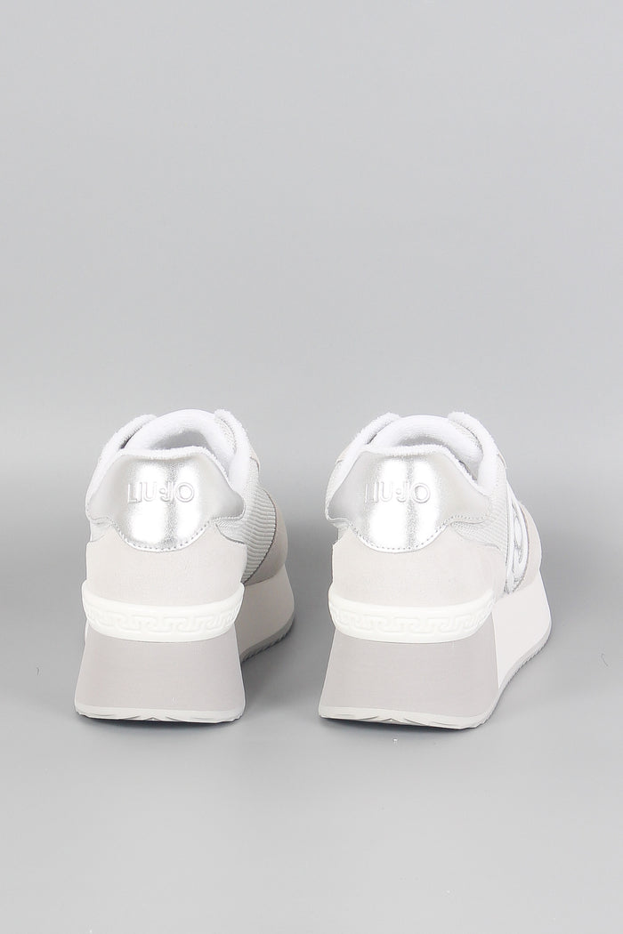 Sneaker Dreamy Suede Mesh White/silver-3