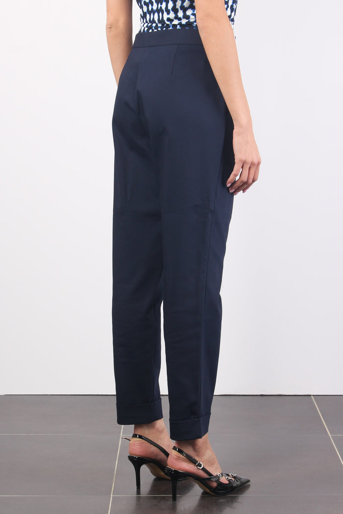 Pantalone Chino Cotone Blu-6