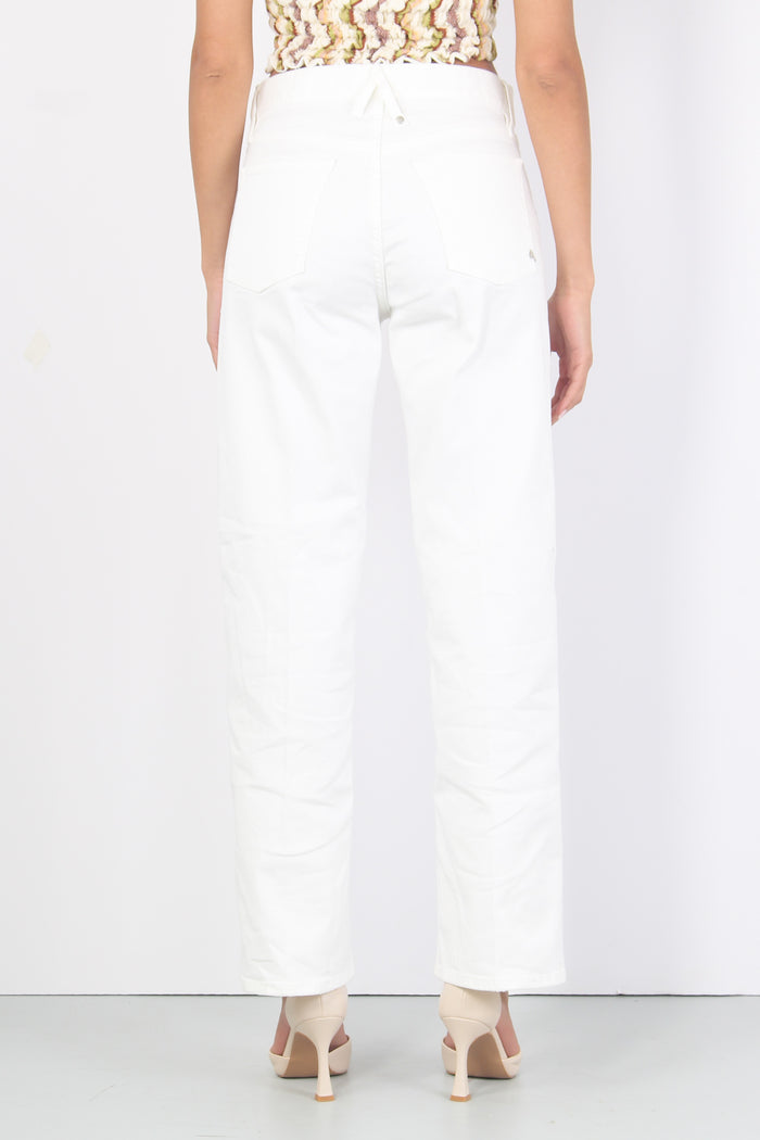 Jeans Vintage Gamba Larga Bianco-6