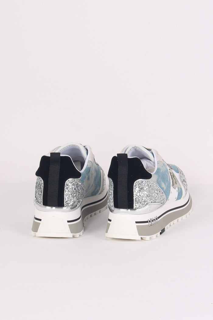 Sneaker Maxi Wonder Glitter Denim/silver-3