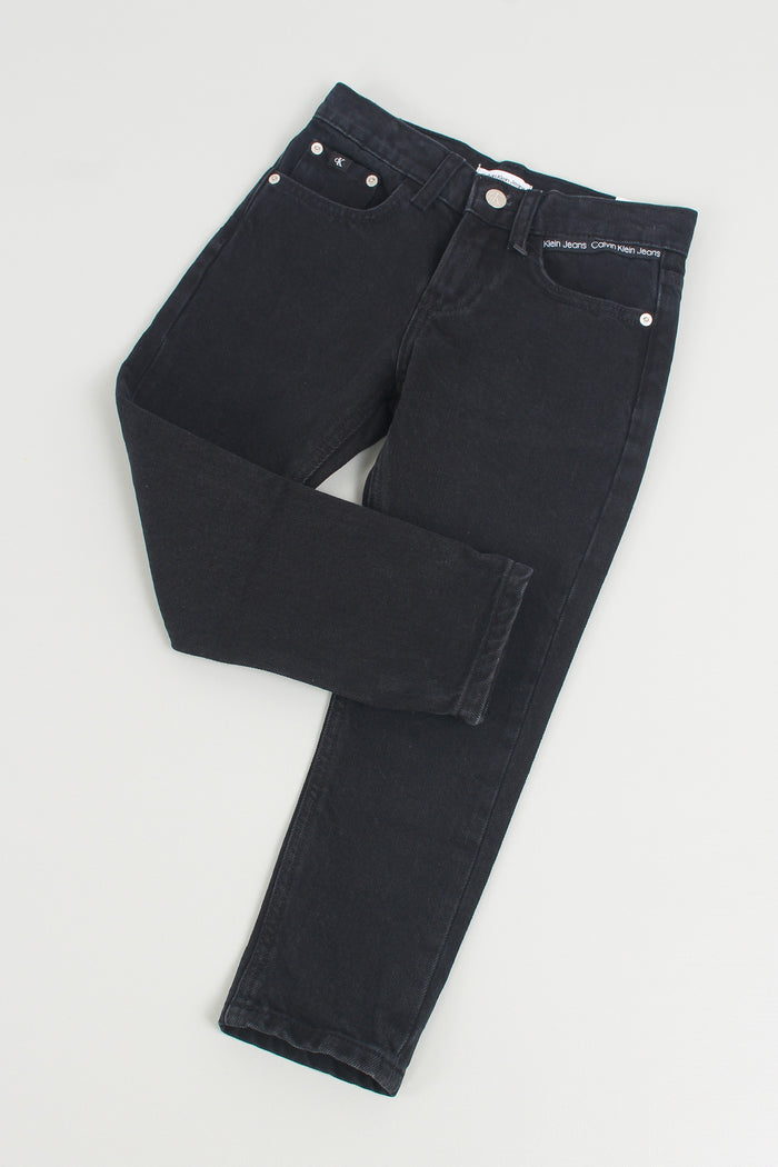 Jeans Dad Fit Washed Black-3