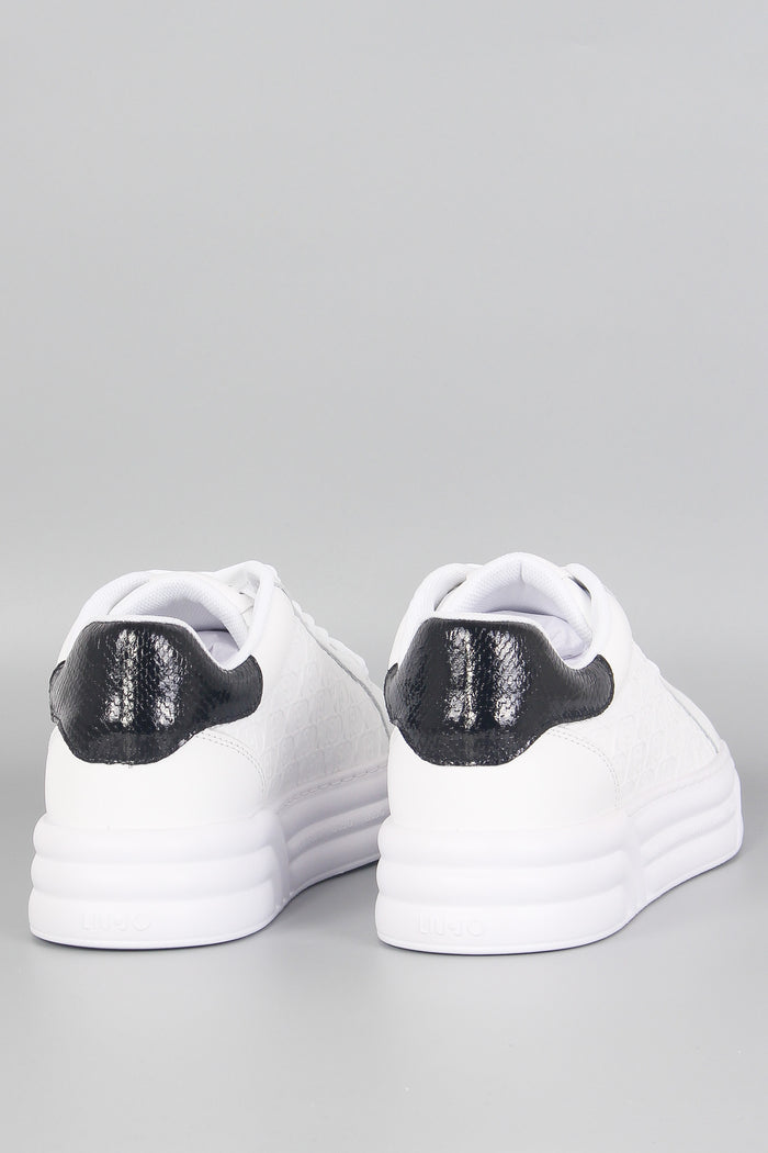 Sneaker Cleo Calf White/black-3