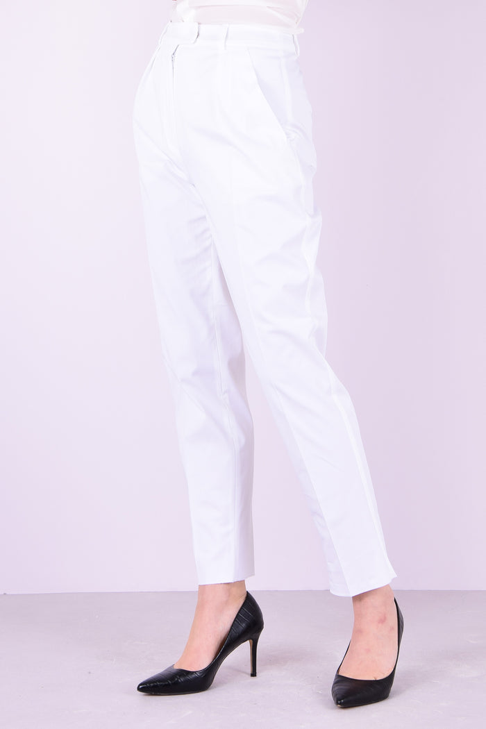 Calante Pantalone Pences Bianco-5