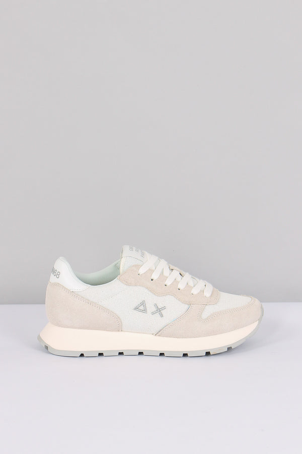 Sneakers Ally Glitter Textile Bianco