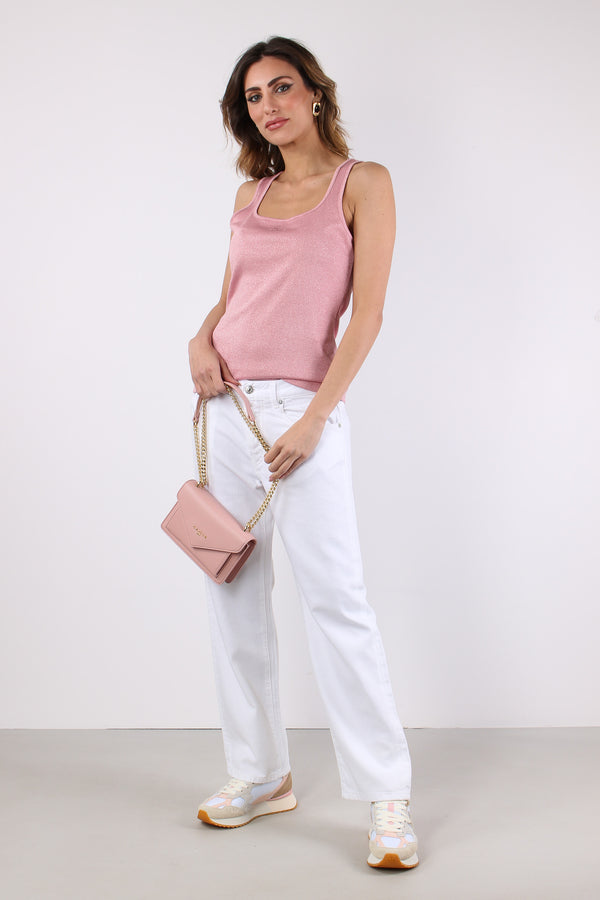 Canotta Lurex Logo Petalo-2
