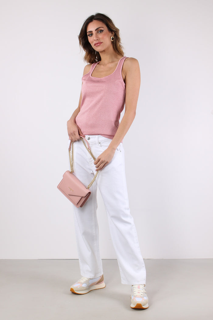 Canotta Lurex Logo Petalo-2