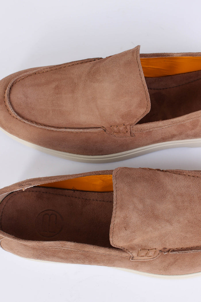 Mocassino Scamosciato Beige-4