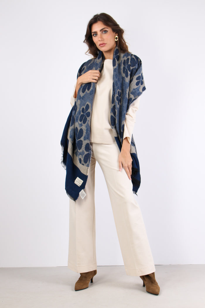 Sciarpa Fantasia Blu-3