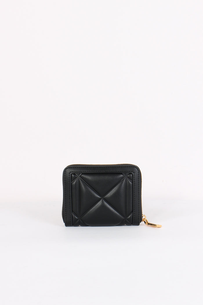 Zip Around Piccolo Matelasse Nero-3