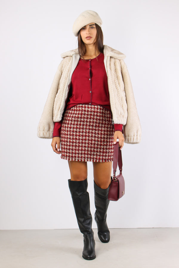 Cardigan Viscosa Profilo Lurex Pepper