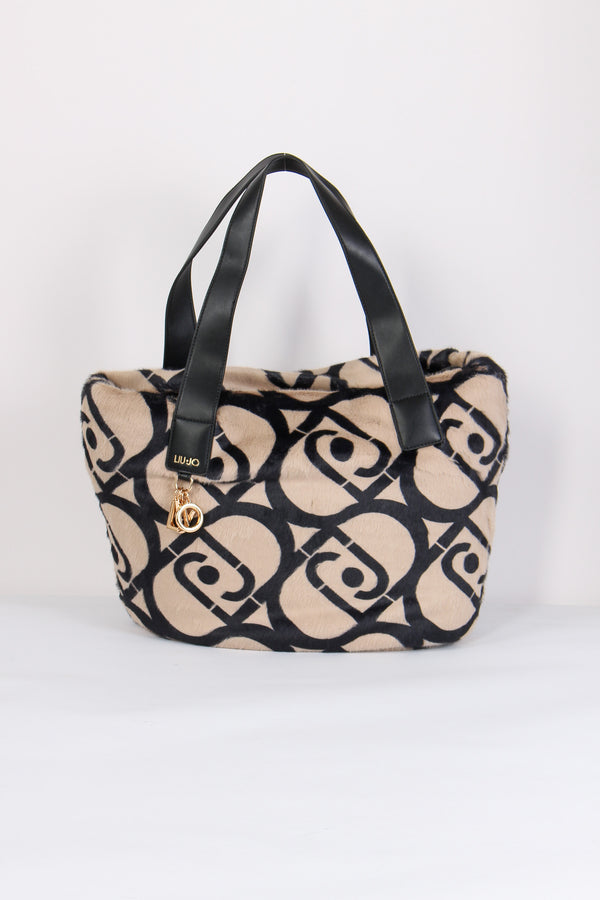 Shopping Ecopelliccia Neutro/nero