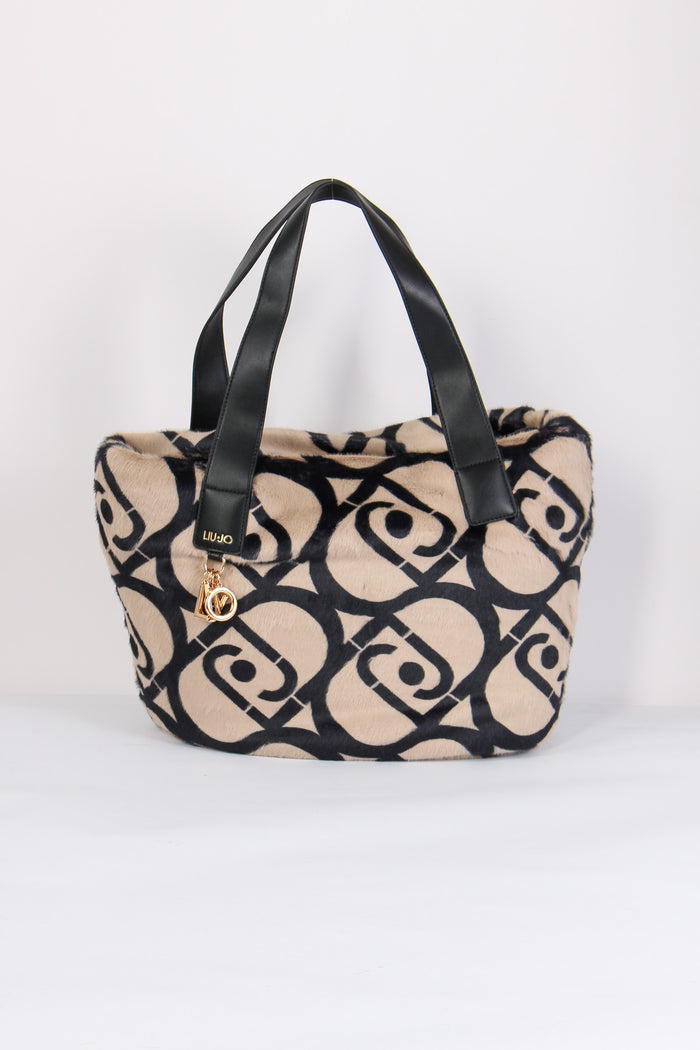 Shopping Ecopelliccia Neutro/nero