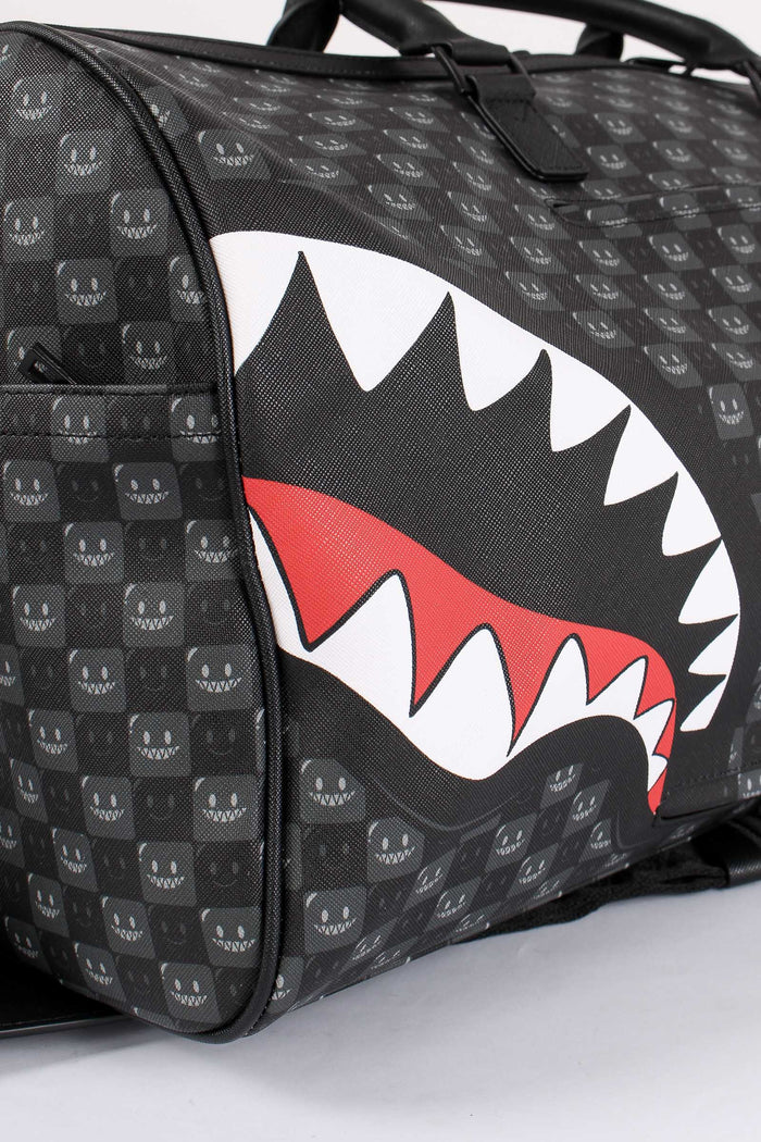 Duffle Shark In Paris Check Nero-4