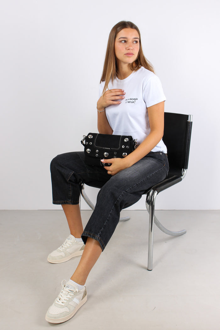 T-shirt Ricamo Come Si Disinst Bianco-6