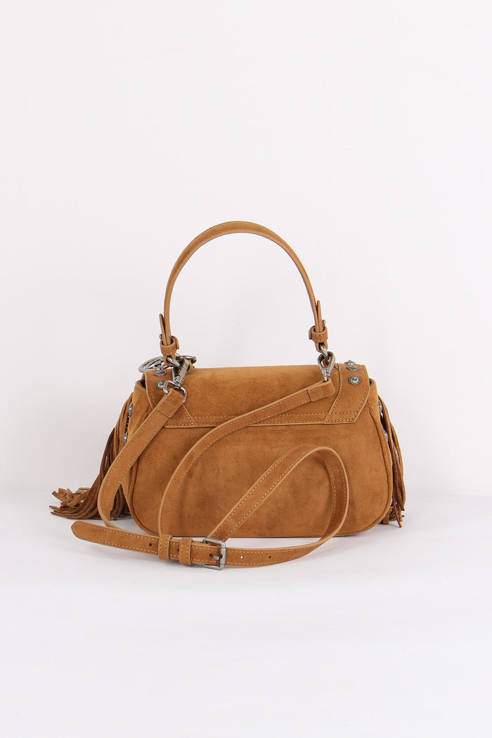 Borsa 1 Manico Suede Borchie Cotto-3