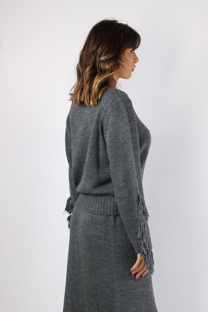 Maglia Girocollo Maniche Frang Antracite-6