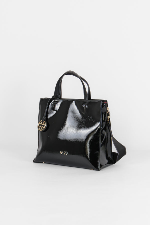 Blake Shopping Vernice Verticale Nero-2