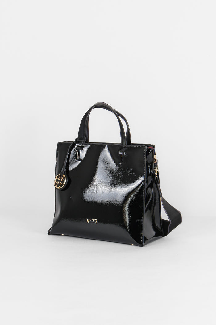 Blake Shopping Vernice Verticale Nero-2