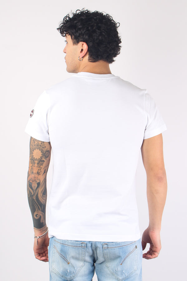 T-shirt Piquet Manica Corta Bianco-2