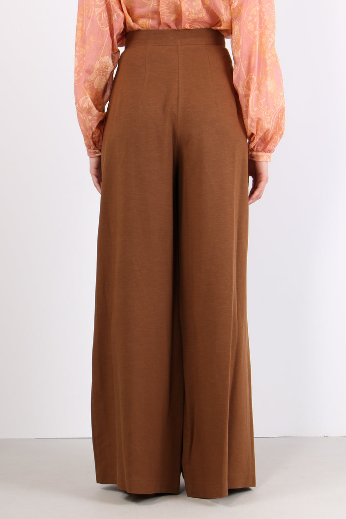 Pantalone Palazzo Misto Viscos Moro-4