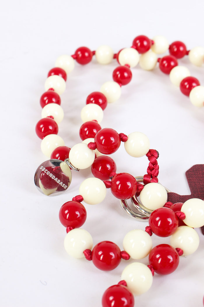 Portacellulare Perle Panna/rosso-6