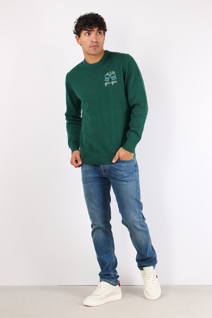 Girocollo Gin Gin Verde-5