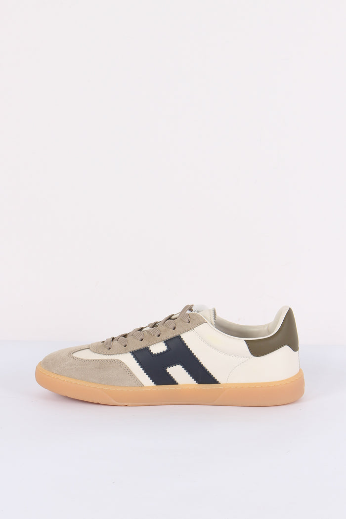Sneakers Cool Allacciato H Beige/bianco-7