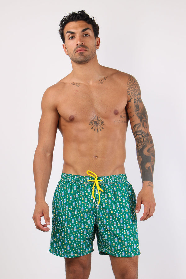 Costume Boxer Fantasia Verde