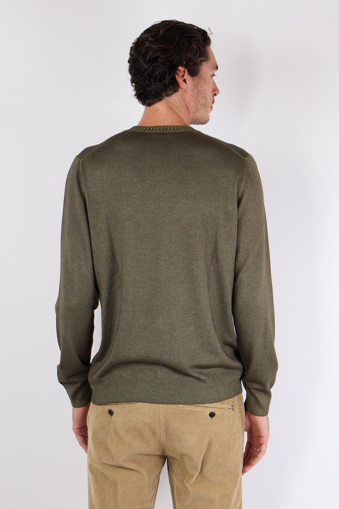 Maglia Lana Effetto Lavato Militare-3