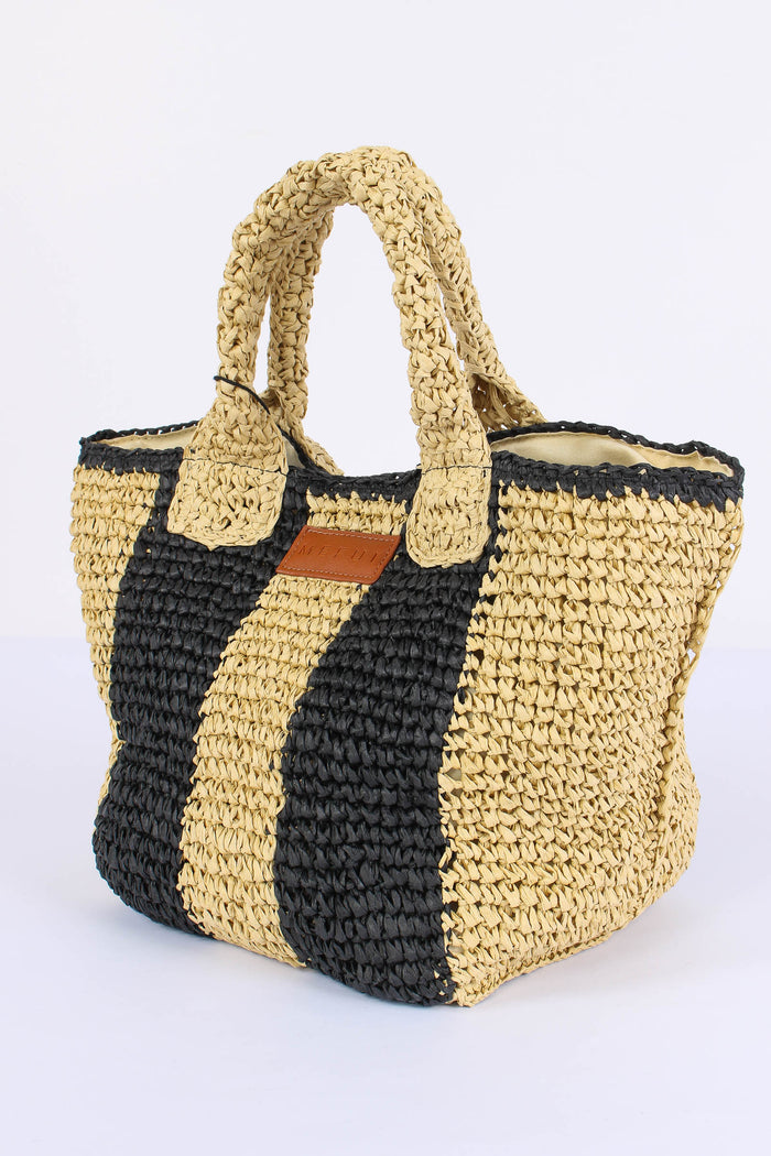 Shopping Rafia Riga Beige-8