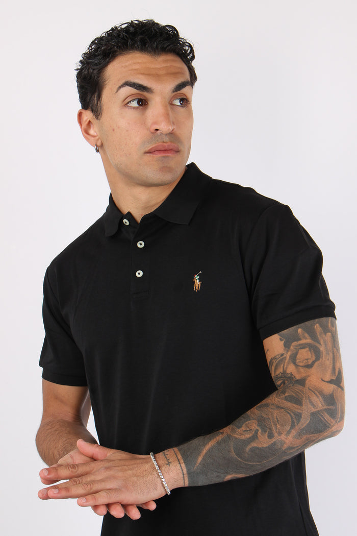 Polo Slim Fit Stretch Polo Black-7