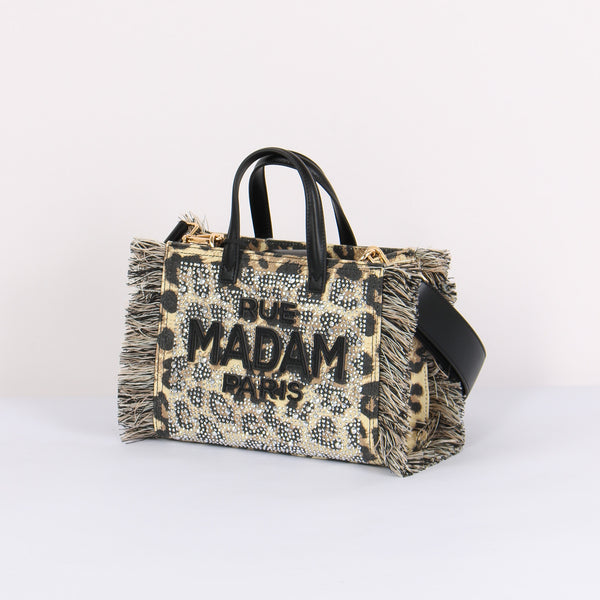 Shopping Mini Strass Leopard-2
