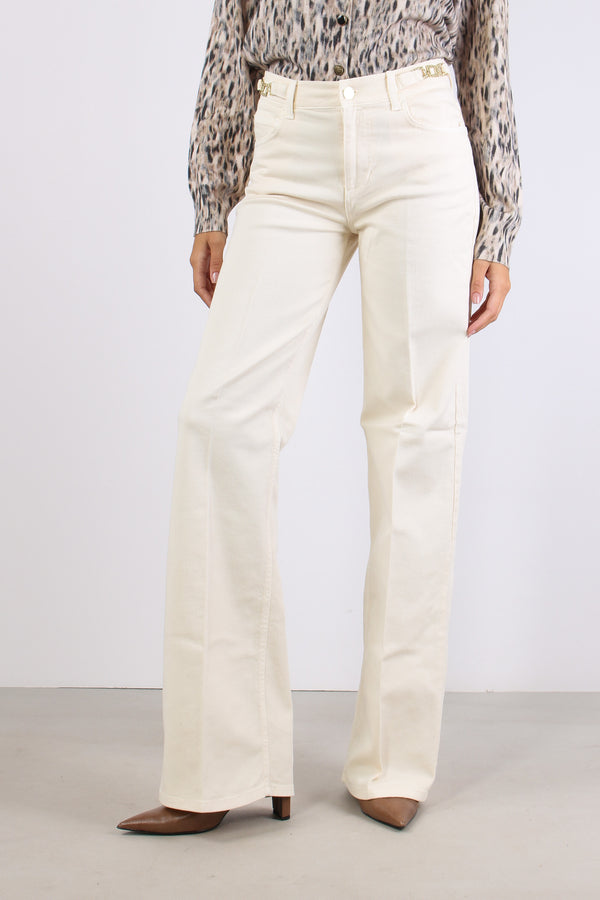 Pantalone Flare Applicazione Passanti Angora-2