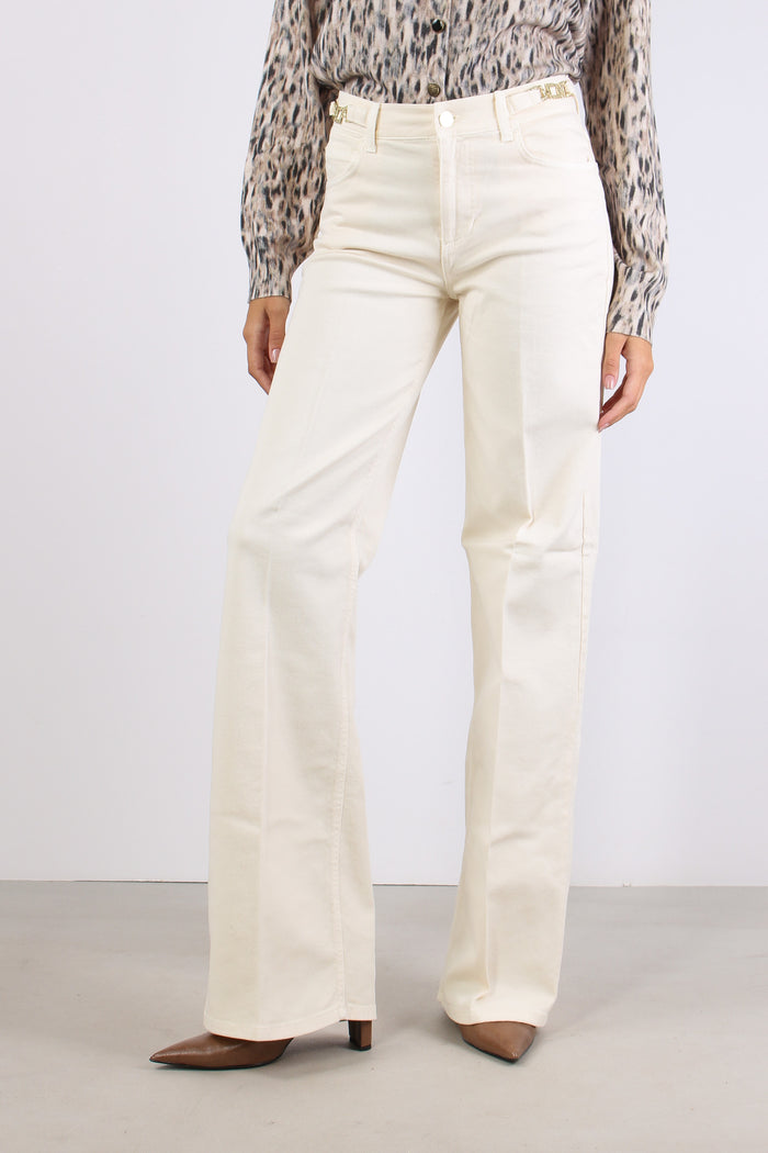 Pantalone Flare Applicazione Passanti Angora-2