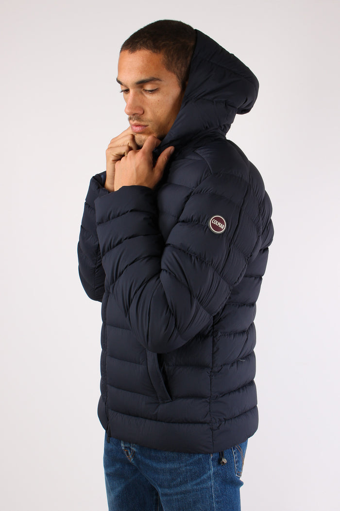 Giubbotto Basico Cappuccio Navy/blue-6