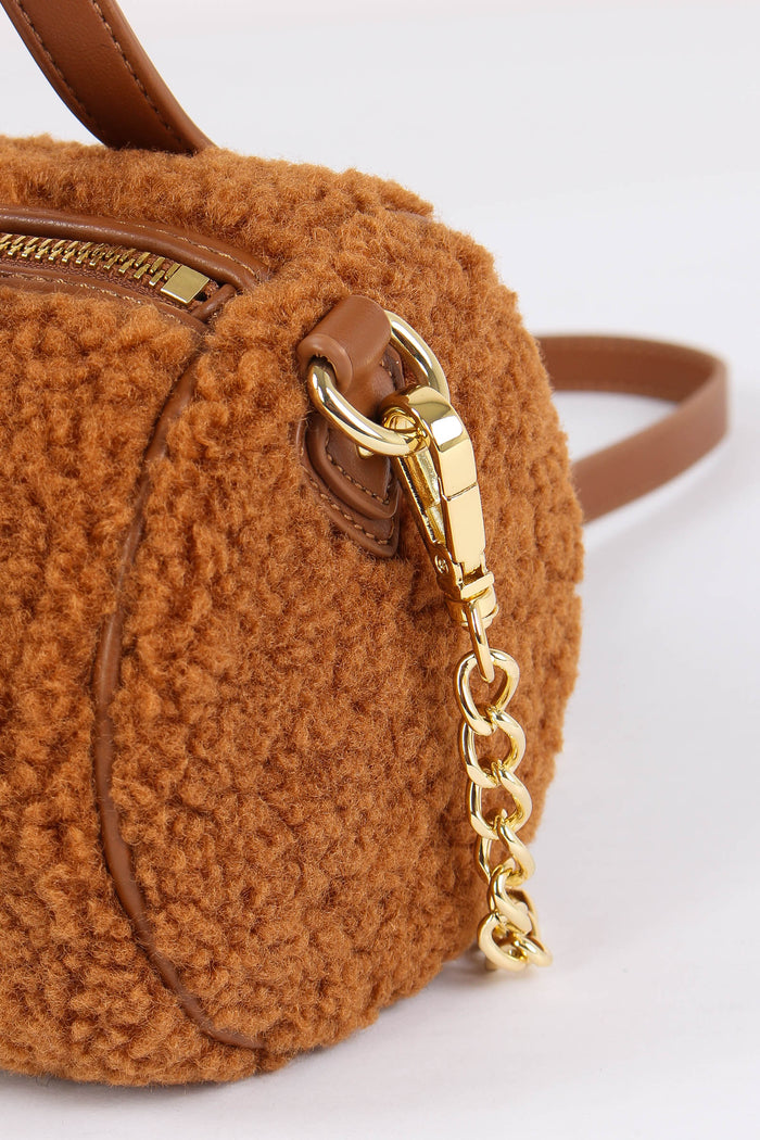 Bauletto Mini Teddy Cuoio-8