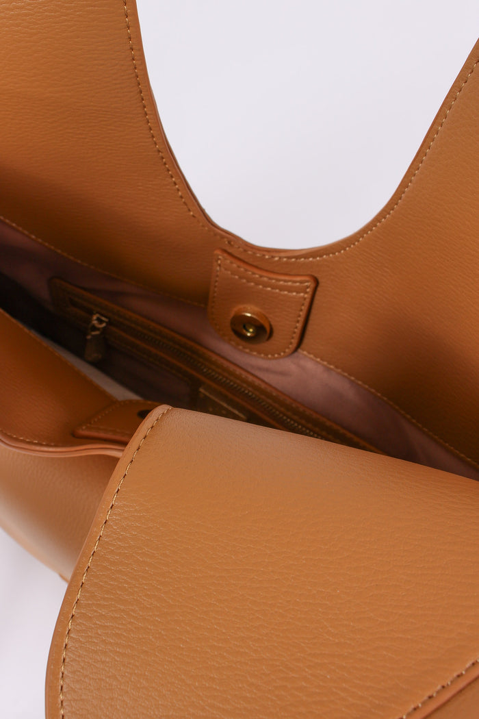 Amber Mazzaluna Ciondolo Oro Camel-10