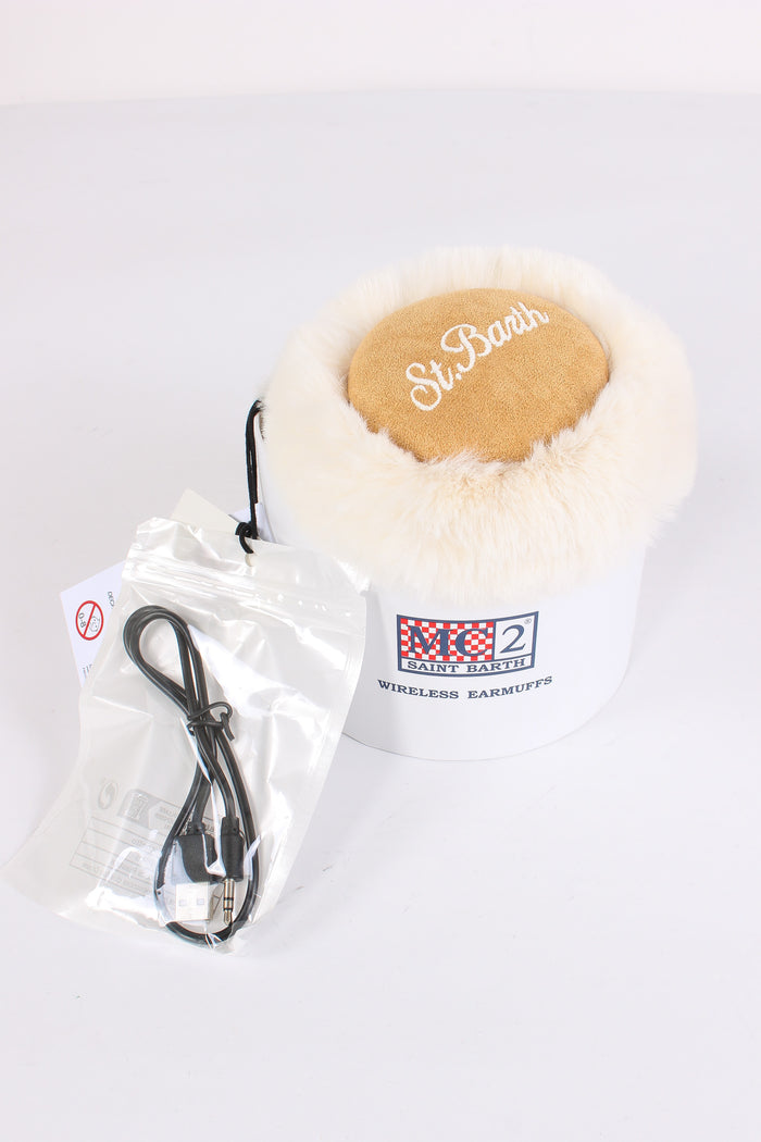 Paraorecchie Pelliccia Speaker Panna/rosa-5