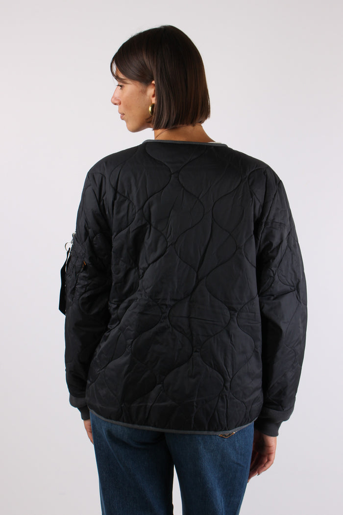 Liner Filed Jacket Nylon Black-5