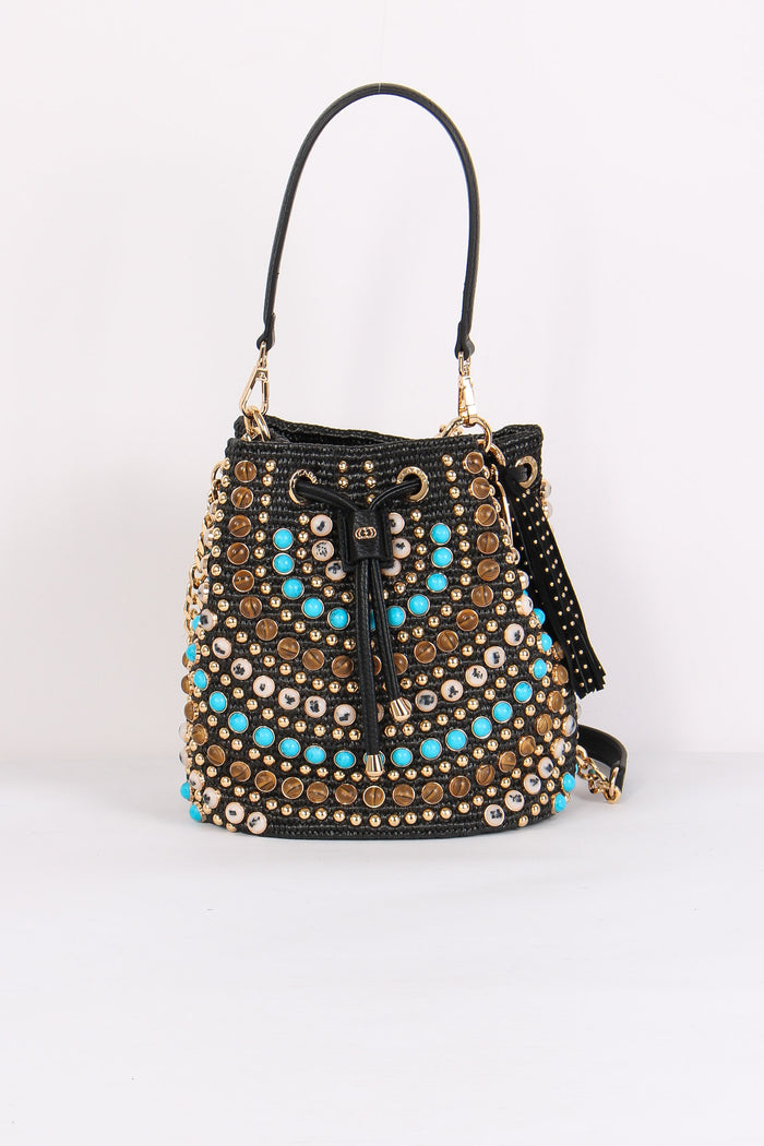 Secchiello Rafia Black