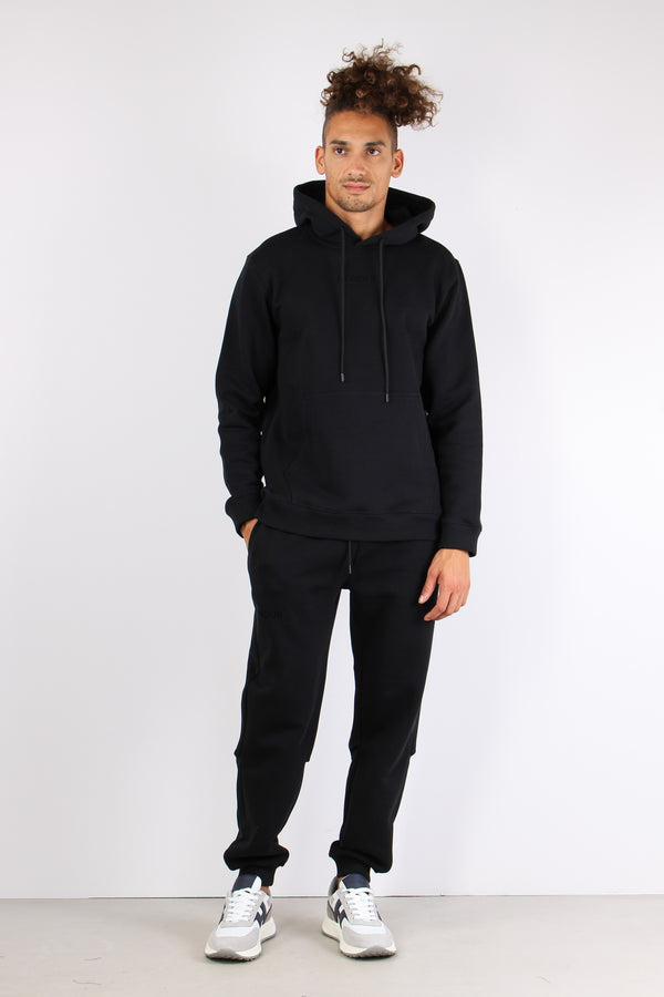 Felpa Cappuccio Logo Nero