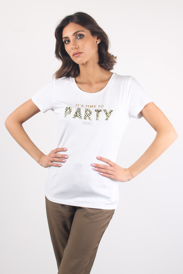 T-shirt Basica Mc Bianco/party-5