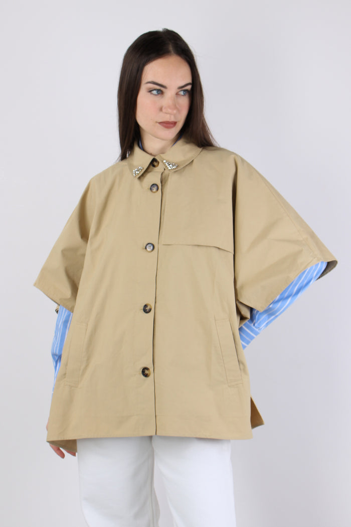 Poncho Trench Sabbia-3