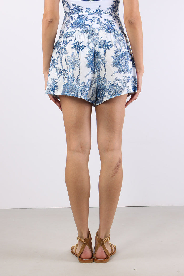 Short Fantasia Palme Bianco/blu-5